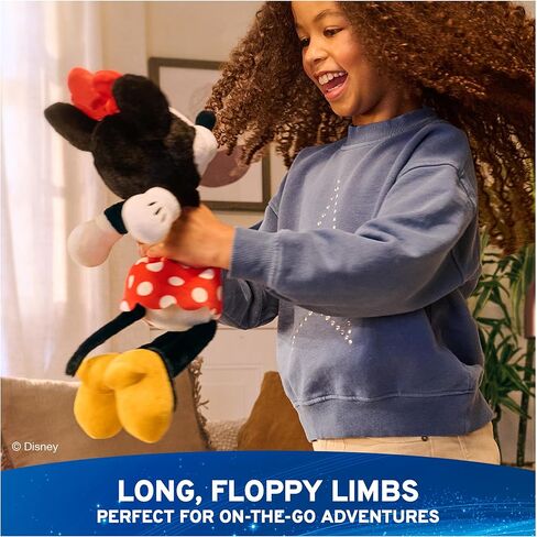 GUND Disney Official Minnie Mouse Toothpick Plush, Mickey and Friends, Disney Stuffed Animal for Ages 1 and Up, Black/White, 15" in Kuwait