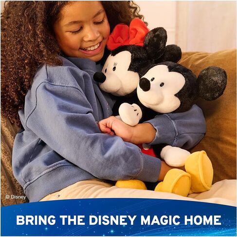 GUND Disney Official Minnie Mouse Toothpick Plush, Mickey and Friends, Disney Stuffed Animal for Ages 1 and Up, Black/White, 15" in Kuwait