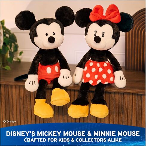 GUND Disney Official Minnie Mouse Toothpick Plush, Mickey and Friends, Disney Stuffed Animal for Ages 1 and Up, Black/White, 15" in Kuwait