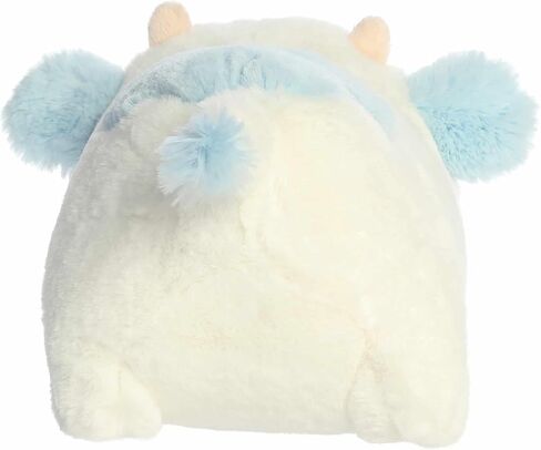 Aurora® Adorable Spudsters™ Bonnie Blueberry Cow™ Stuffed Animal - Round Shape Makes for Comforting Cuddles - Perfect for Kids All Ages and Animal Loving Adults - Blue 10.5 Inches in Kuwait