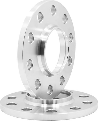 2 Pc Billet Aluminum 5x130 mm Hub Centric Wheel Spacers | 10 mm Thick | 71.5 H.B + Black Conical Lug Bolts Compatible with Porsche Vehicles - Aftermarket Wheels in Saudi Arabia