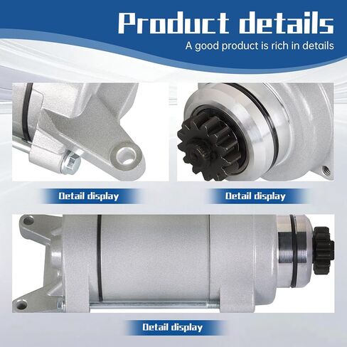 WFLNHB Motorcycle Starter Replacement for Yamaha V-Star 1100 XVS1100 1999-2009 Replacement for 410-54125 in Kuwait