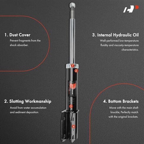 A-Premium Rear Pair (2) Shock Absorber Compatible with Chevrolet Lumina & Buick Regal & Pontiac Grand Prix & Oldsmobile, Driver and Passenger Side in Kuwait