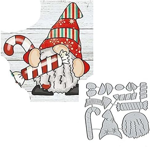قطع قوالب معدنية من DDeehs Merry Christams Snata، قوالب قطع بطاقات Snata على شكل مظلة حلوى، استنسل لألبوم القصاصات بنفسك، قوالب ورقية مزخرفة لصناعة بطاقات المهرجانات 106 × 98 مم/4.13 بوصة × 3.85 بوصة in Kuwait
