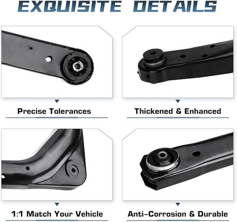 Rear Upper and Lower Control Arms with Rear Upper Ball Joint for Jeep Grand Cherokee 1999-2004 Suspension Kits RK643183 K641869 K7450 4PCS in Kuwait