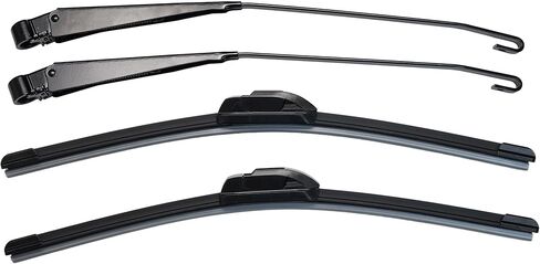 NOVAPARTS 1 Pair Front Windshield Wiper Arm & Blade Kit 42631 Compatible With Ford F-150 F-250 Bronco 1991-1996, F-350 F-Super Duty 1991-1997 Replace# F1TZ-17526-AA F4TZ-17526-A F1TZ17526AA F4TZ17526A in Kuwait