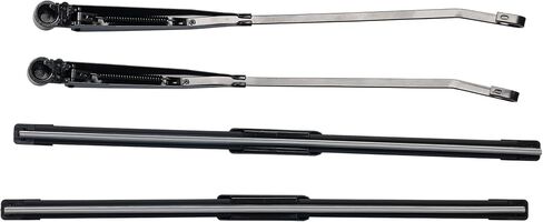 NOVAPARTS 1 Pair Front Windshield Wiper Arm & Blade Kit 42631 Compatible With Ford F-150 F-250 Bronco 1991-1996, F-350 F-Super Duty 1991-1997 Replace# F1TZ-17526-AA F4TZ-17526-A F1TZ17526AA F4TZ17526A in Kuwait