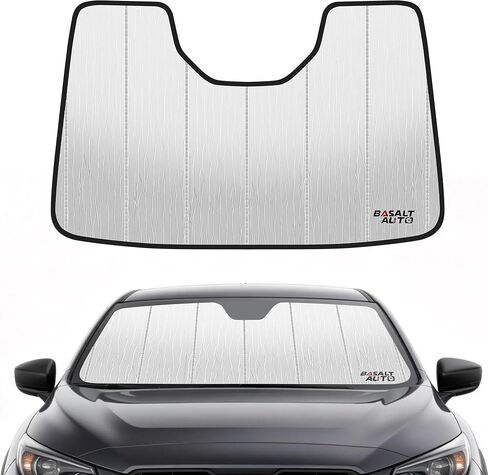 2024-2026 Crosstrek Windshield Sun Shade Compatible for 2024-2026 Subaru Crosstrek Impreza Silver Reflective Foldable Front Sun Visor Sunshade Protector with Storage Bag Keep Interior Cool in Saudi Arabia