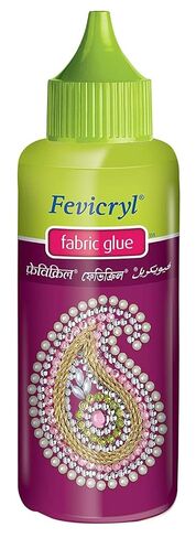 Fevicryl Fabric Glue for Sticking Beads, Ribbon, Foil 3 Piece - 80ml in Saudi Arabia