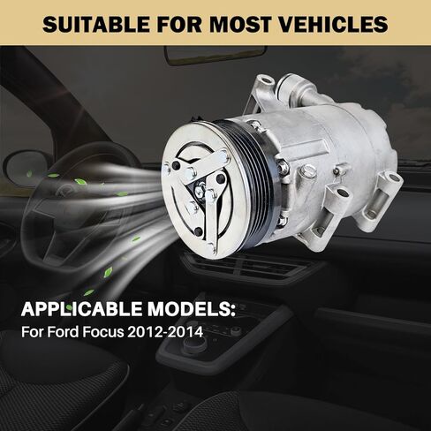 مكيف هواء مكيف هواء ضاغط تيار متردد مع قابض يناسب Ford Focus 2012-2014 2.0L, CO 29079C, 7512914, BV6Z19703B CV6Z19703B 97323, 98323,1816964, BV6N19D629BC,7512914 YCC279 YCC357 YCC362 in Kuwait