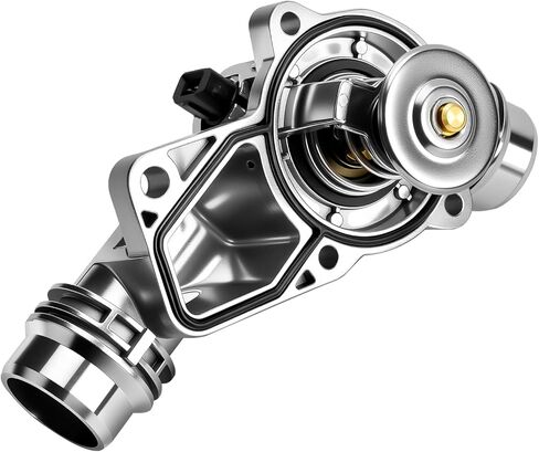 Aluminium Engine Coolant Thermostat Housing Assembly Compatible With BMW 323Ci 323i 325Ci 325i 325xi 328Ci 328i 330Ci 330i 330xi 525i 528i 530i X3 X5 Z3 Z4 - Replaces 11531437040, 11537509227 in Kuwait
