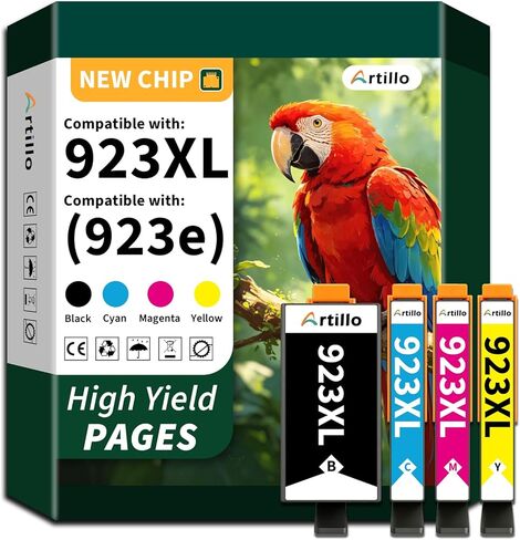 923 Ink cartridges for hp Printers Replacement for HP 923e 923XL 923 Ink Cartridges for OfficeJet Pro 8130e 8135e 8138e 8139e 8122e 8124e 8132e 8125e 8120 8134 Printer (BMCY, with Chip) in Saudi Arabia