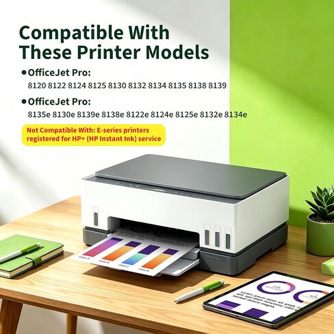 923 Ink cartridges for hp Printers Replacement for HP 923e 923XL 923 Ink Cartridges for OfficeJet Pro 8130e 8135e 8138e 8139e 8122e 8124e 8132e 8125e 8120 8134 Printer (BMCY, with Chip) in Saudi Arabia
