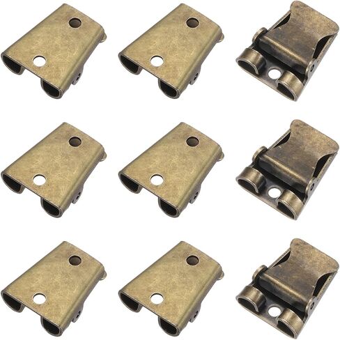 PATIKIL 9 Pcs Iron Bolo Tie Clasp, Blank Bolo Tie Buckle Accessories Slider Clasp Replacement for DIY Craft Making Bag Leather Handbags, 0.9"x0.7", Bronze in Kuwait