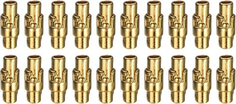 HARFINGTON 20pcs Leather Cord End Clasp 3mm Hole Magnetic Cord End Caps Closures Leather Bracelet Buckle for Jewelry Making DIY Supplies Crafts, Gold Tone in Kuwait