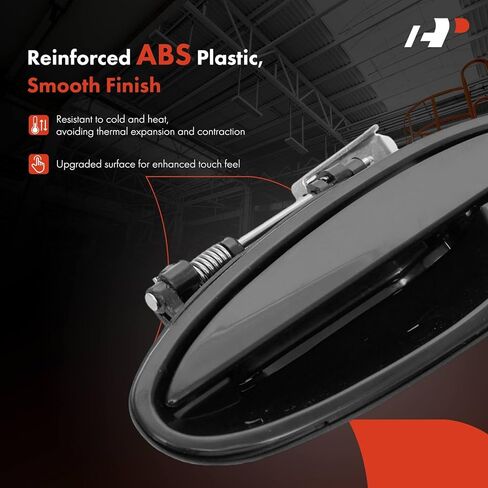 A-Premium Front Left Driver Side Exterior Door Handle Compatible with Buick Lesabre 2000-2005 & Oldsmobile Aurora 2001-2003 & Pontiac Bonneville 2000-2005, Smooth Black, Replace# 25698962 in Kuwait