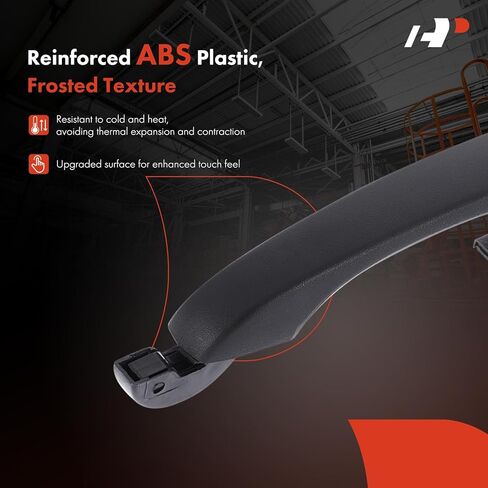 A-Premium Front or Rear Passenger Side Exterior Door Handle Compatible with Dodge Grand Caravan, Journey, Avenger & Chrysler Town & Country, 200, Sebring & Volkswagen Routan & Ram C/V, Textured Black in Kuwait