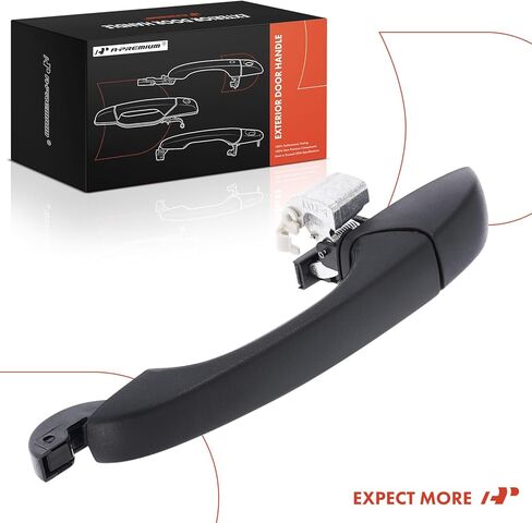 A-Premium Front or Rear Passenger Side Exterior Door Handle Compatible with Dodge Grand Caravan, Journey, Avenger & Chrysler Town & Country, 200, Sebring & Volkswagen Routan & Ram C/V, Textured Black in Kuwait