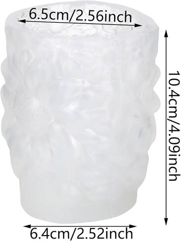 Sunflower Pillar Candle Molds Floral Texture Cylindrical Candle Silicone Mold for Candles Making Resin Casting Aromatherapy Candles Handmade Wax Home Decor in Kuwait