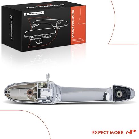 A-Premium Rear Left Driver Side Exterior Door Handle Compatible with Chevrolet Impala 2006-2013, Impala Limited 2014-2016 & Buick Allure Lacrosse 2005-2009, Chrome in Kuwait