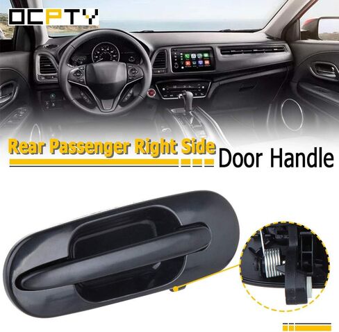 OCPTY Door Handle Exterior Rear Passenger Right Side Replacement fit 1997-2001 for Honda for CR-V Outside Door Handle Black in Kuwait