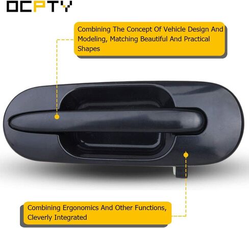 OCPTY Door Handle Exterior Rear Passenger Right Side Replacement fit 1997-2001 for Honda for CR-V Outside Door Handle Black in Kuwait