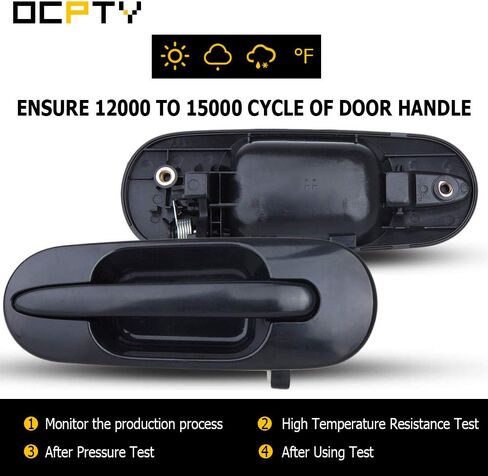 OCPTY Door Handle Exterior Rear Passenger Right Side Replacement fit 1997-2001 for Honda for CR-V Outside Door Handle Black in Kuwait