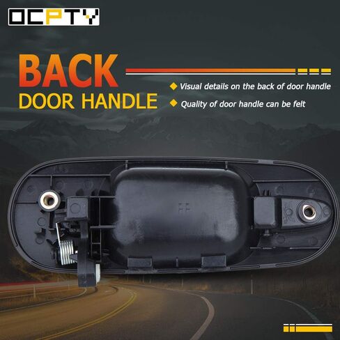 OCPTY Door Handle Exterior Rear Passenger Right Side Replacement fit 1997-2001 for Honda for CR-V Outside Door Handle Black in Kuwait