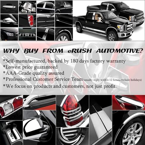 Triple Chrome Plated Door Handle Covers Compatible with 2010-2019 Taurus (with 2 Smart Buttons Cutout) in Saudi Arabia
