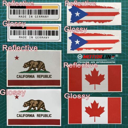 Mexican Eagle Coat of arms Mexico Vinyl Decal Sticker - 2 Pack Reflective, 3 Inches - for Car Boat Laptop Phone in Kuwait