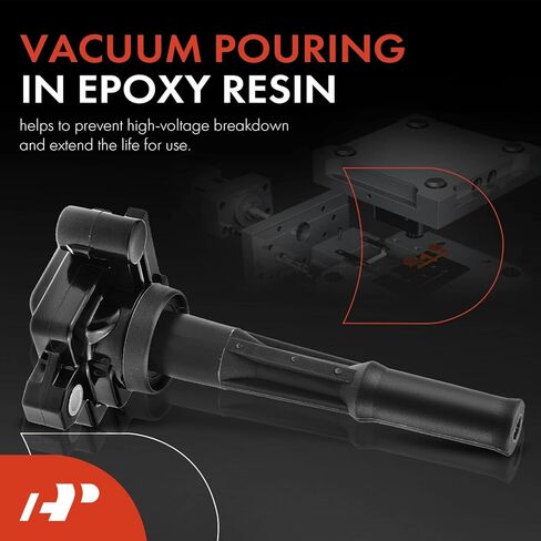 A-Premium Engine Ignition Coil Pack Compatible with Toyota Tacoma 1995-2004, Tundra 1996-2002, T100 1995-1998, 4Runner 1996-2002, V6 3.4L, Replace# 9091902212, UF-156 in Kuwait
