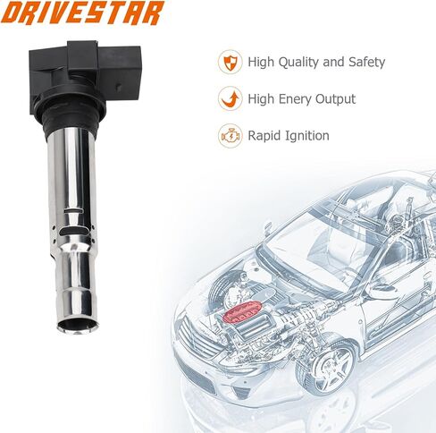 حزمة ملف الإشعال UF691 متوافقة مع 2011-2013 Audi A1 1.4L 2008-2012 A3 1.4L 1993 Volkswagen Golf 2.0L استبدال # 0986221023 CE20030-12B1 CE2003012B1 DMB807 in Kuwait