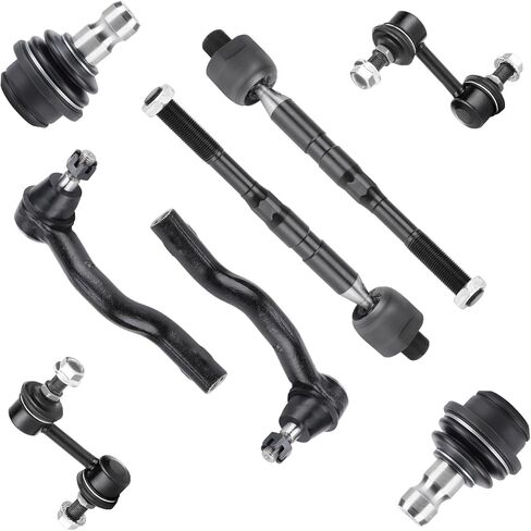 10PCS Front Upper Control Arm with Ball Joint for Infiniti QX80 2014-2019, QX56 2004-2013, for Nissan Armada 05-15 17-19, Titan 04-15, Sway Bar Inner Outer Tie Rod End Suspension Kit K620650 K620649 in Kuwait