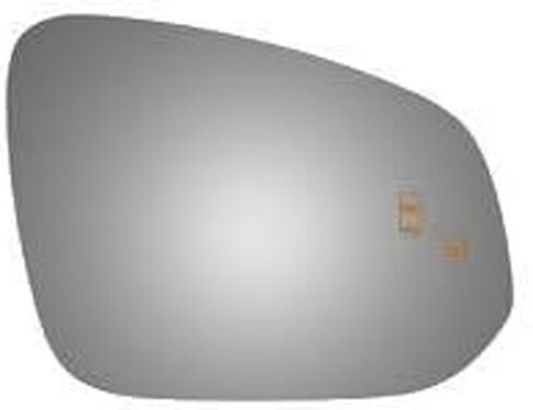 Burco 5562B Convex Passenger Side Replacement Mirror Glass with Lasered Holes to use with Factory Blind Spot Detector for 2013-2016 TOYOTA RAV4 in Kuwait