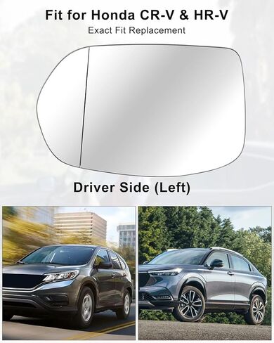 Glass Mirror with Heated Fit for Honda CR-V 2012-2016 HR-V 2016-2022, Left Driver Side Mirror Replaces 76203T0AC01 76203T7W306 in Saudi Arabia