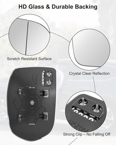 Glass Mirror with Heated Fit for Honda CR-V 2012-2016 HR-V 2016-2022, Left Driver Side Mirror Replaces 76203T0AC01 76203T7W306 in Saudi Arabia