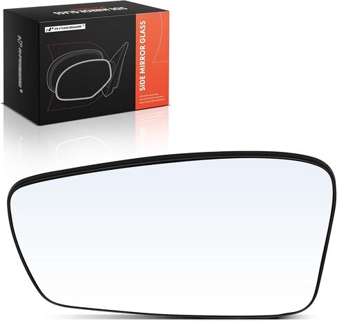 A-Premium Left Driver Side Mirror Glass with Backing Plate Compatible with Hyundai Sonata 2011 2012 2013 2014 - Exterior Side View Flat Mirror with Power Heated, without Auto-Dimming Function in Kuwait