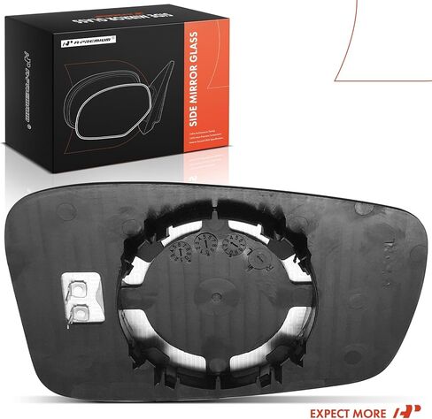 A-Premium Left Driver Side Mirror Glass with Backing Plate Compatible with Hyundai Sonata 2011 2012 2013 2014 - Exterior Side View Flat Mirror with Power Heated, without Auto-Dimming Function in Kuwait