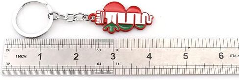 3D Snake Emblem Metal Keychain Fit For Alfa Romeo Stelvio Giulia Giulietta Mito GT Key Ring Gift (Red) in Kuwait