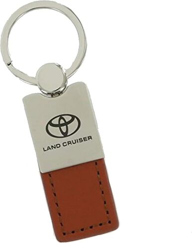 AU-TOMOTIVE GOLD Leather Key Ring for Toyota Land Cruiser (Brown) in Kuwait