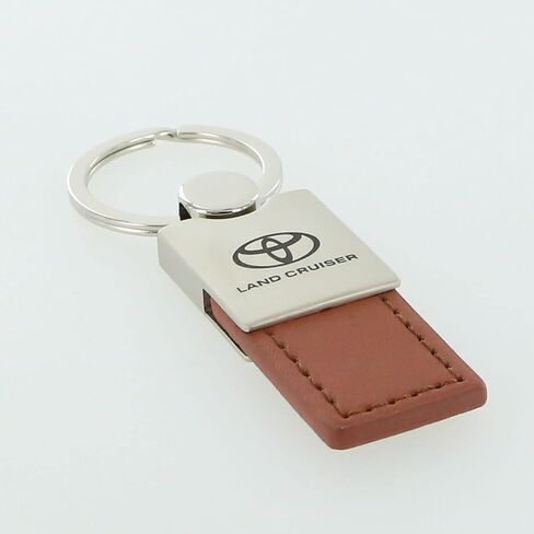 AU-TOMOTIVE GOLD Leather Key Ring for Toyota Land Cruiser (Brown) in Kuwait