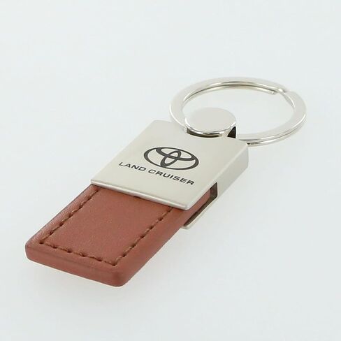 AU-TOMOTIVE GOLD Leather Key Ring for Toyota Land Cruiser (Brown) in Kuwait