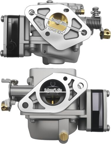6G1-14301-00 Boat Motor Carburetor Assy, Replacement for Yamaha 6hp 8hp 2-Stroke Outboard Engine, Replaces 6G1-14301-01 in Kuwait