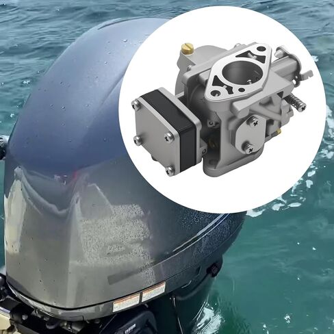 6G1-14301-00 Boat Motor Carburetor Assy, Replacement for Yamaha 6hp 8hp 2-Stroke Outboard Engine, Replaces 6G1-14301-01 in Kuwait