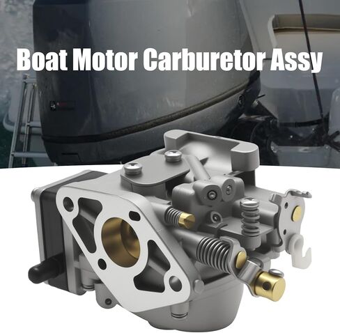 6G1-14301-00 Boat Motor Carburetor Assy, Replacement for Yamaha 6hp 8hp 2-Stroke Outboard Engine, Replaces 6G1-14301-01 in Kuwait