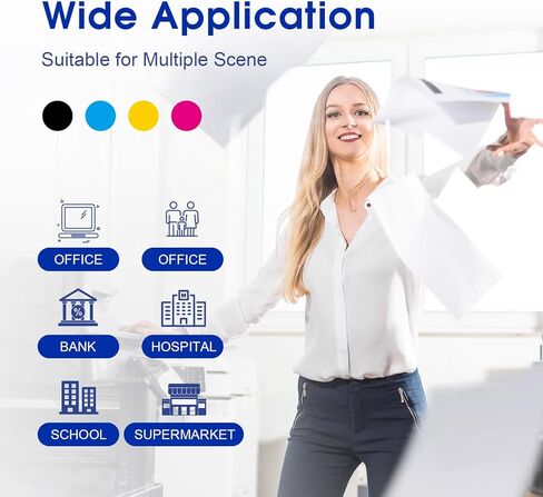 Clorisun LC501XL Ink Cartridges for Brother Printer High Yield Replacement for Brother LC501 LC501XL Ink Cartridges for MFC-J1360DW MFC-J1410DW MFC-J1260DW Printers (Black Cyan Magenta Yellow, 4Pack) in Saudi Arabia
