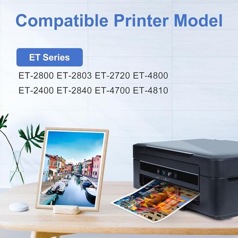 Compatible for 522 Ink Refill Bottles Replacement for Ink 522 Ultra High Capacity Black Cyan Magenta Yellow Works with EcoTank ET-2400 2720 2800 2803 2840 4700 4800 4810 Printer (6 Bottles) in Kuwait