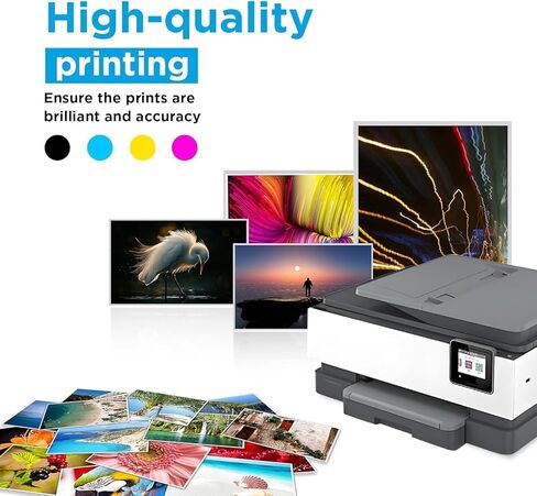 Compatible 923 923XL Ink Cartridges (NO CHIP) Work with 923 923XL 923E Ink Cartridges Combo Pack Replacement for OfficeJet Pro 8135e 8130e 8139e 8138e 8122e 8120 8124e 8125e 8130 8132e Printer(4 Pack) in Saudi Arabia