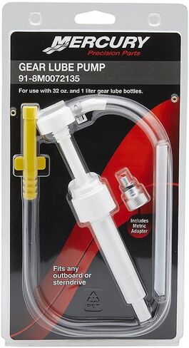 Mercury 8M0072135 Gear Lube Pump, Fits 1 Quart and 1 Liter in Kuwait