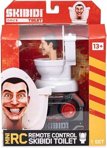 Skibidi Toilet Mini RC، إحساس الرسوم المتحركة على YouTube، شخصية رأس المرحاض مقاس 3.5 بوصة للتحكم عن بعد، سلعة المرحاض Skibidi المرخصة رسميًا in Kuwait